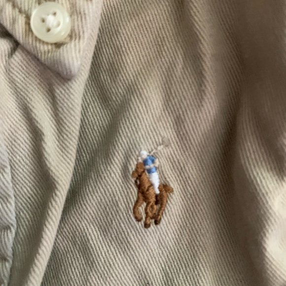 Women’s Khaki colored button down romper/dress made by “Polo by Ralph Lauren” - Picture 3 of 3